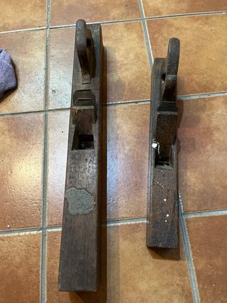 Cepillos de carpintero antiguos (2 unidades)