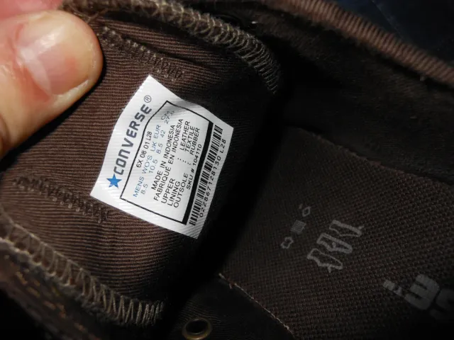 Converse All Stars Brown Leather Talla 42