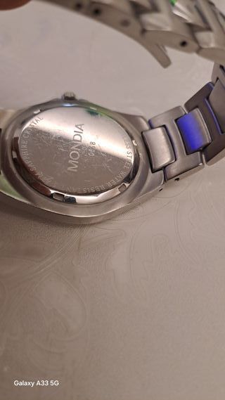 Orologio Mondia Uomo Nero Acciaio