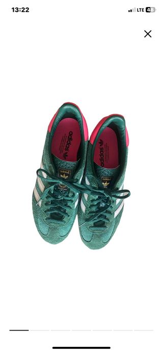 Scarpe Adidas Gazelle verdi e rosa