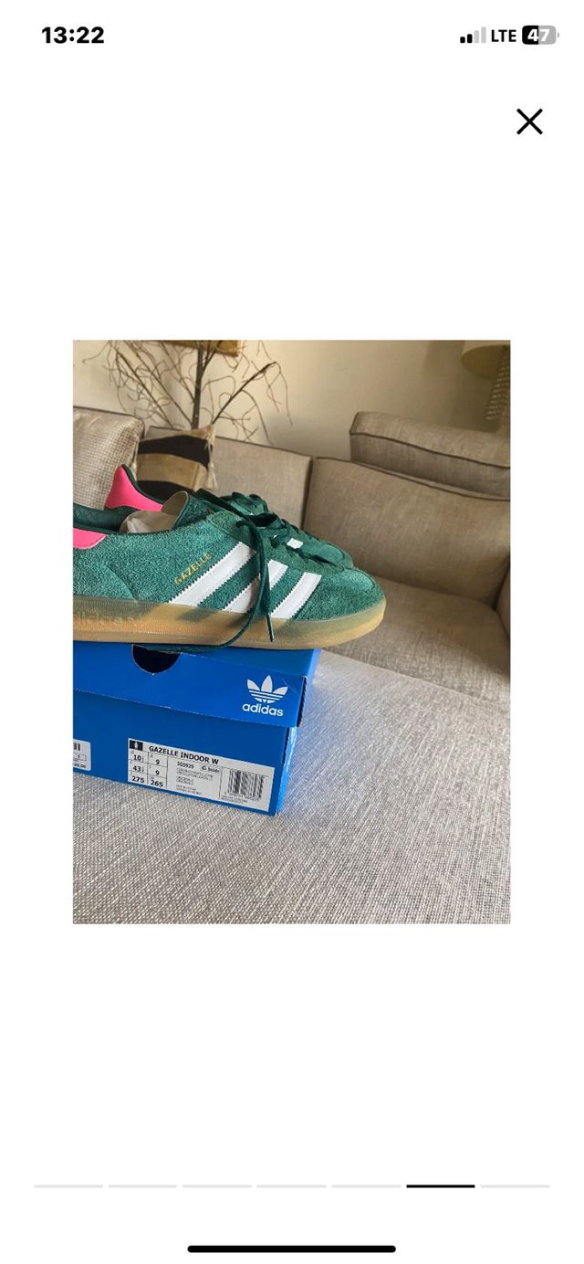 Scarpe Adidas Gazelle verdi e rosa