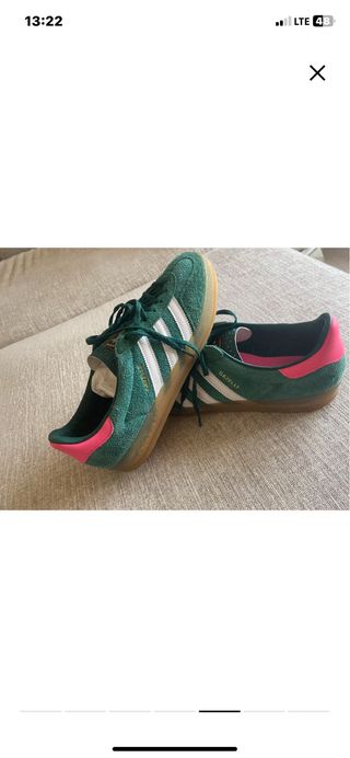 Scarpe Adidas Gazelle verdi e rosa