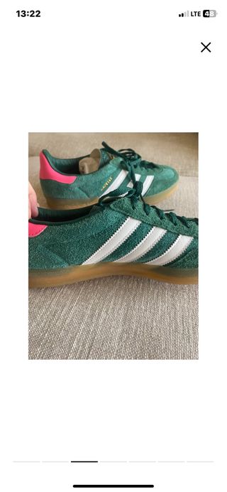 Scarpe Adidas Gazelle verdi e rosa