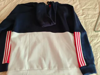 Sudadera Adidas Roja y Azul con Cremallera