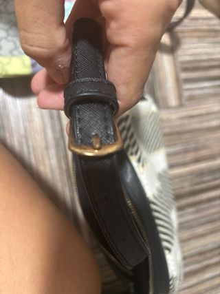 Bolso bandolera BIMBA Y LOLA beige y negro