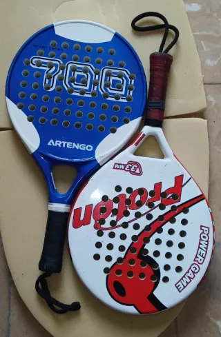 Palas de pádel Artengo y Proton