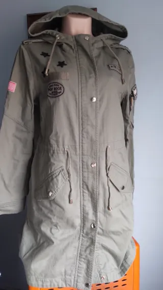 Chaqueta larga Pimkie verde talla L