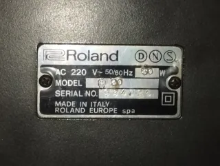 Teclado Roland E-20 Sintetizador