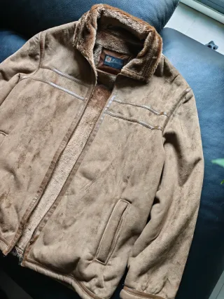 Chaqueta ante vintage 90s