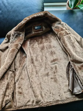 Chaqueta ante vintage 90s