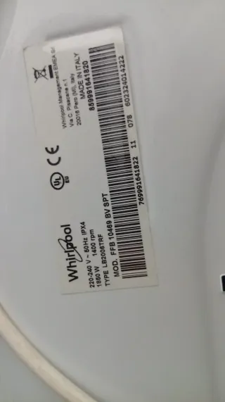 Lavadora Whirlpool 9 kg
