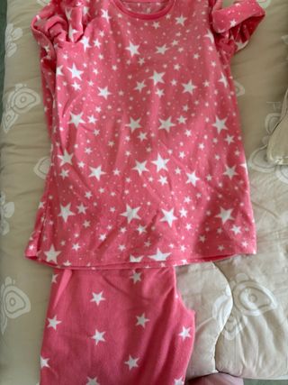 Pigiama caldo ragazza stelle rosa