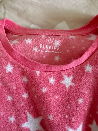 Pigiama caldo ragazza stelle rosa