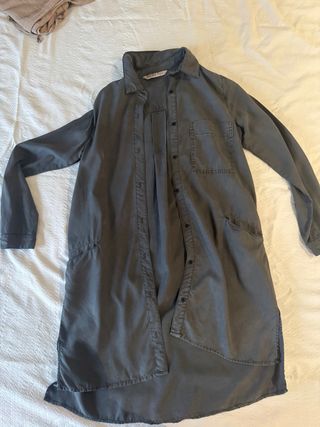 Vestido largo gris invierno