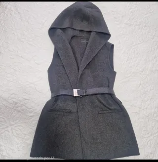 Chaleco Roberto Verino Gris con Cinturón