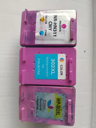 Cartuchos Tinta HP Vacíos 302, 56, 302XL