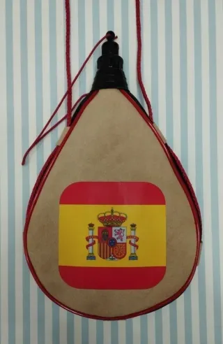 OFERTA: BOTA DE VINO ESPAÑA 1L Y MEDIO EN PIEL