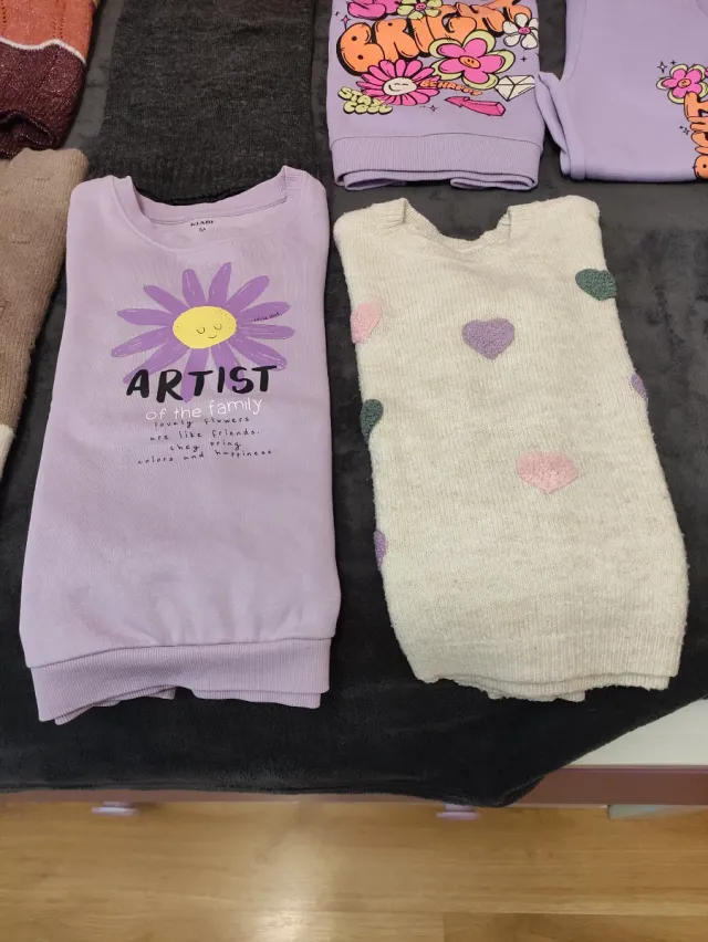 Lote 7 jerseys y 1 chándal niña 6-7 años