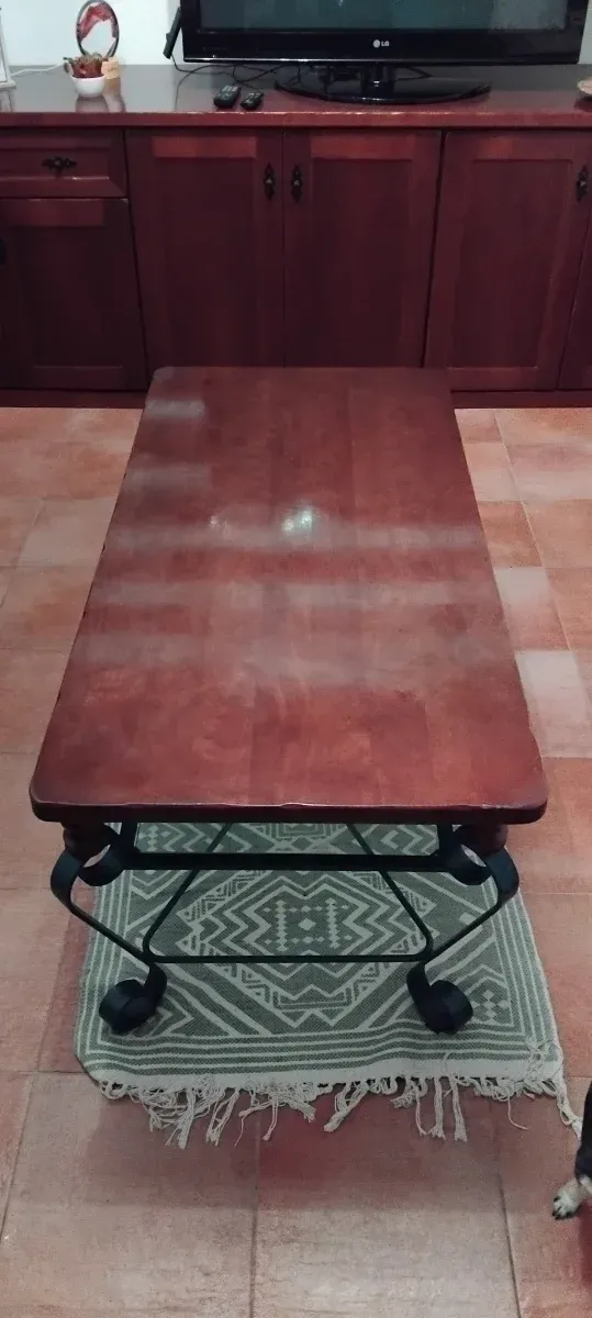 Mesa de centro madera y metal