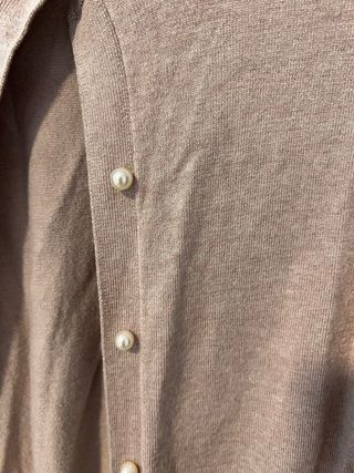 Chaqueta punto Zara perlas