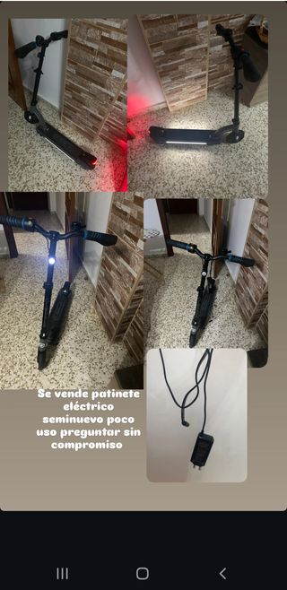 Patinete eléctrico seminuevo