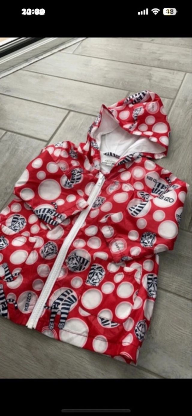 Giubbotto bimba KENZO pois e tigri