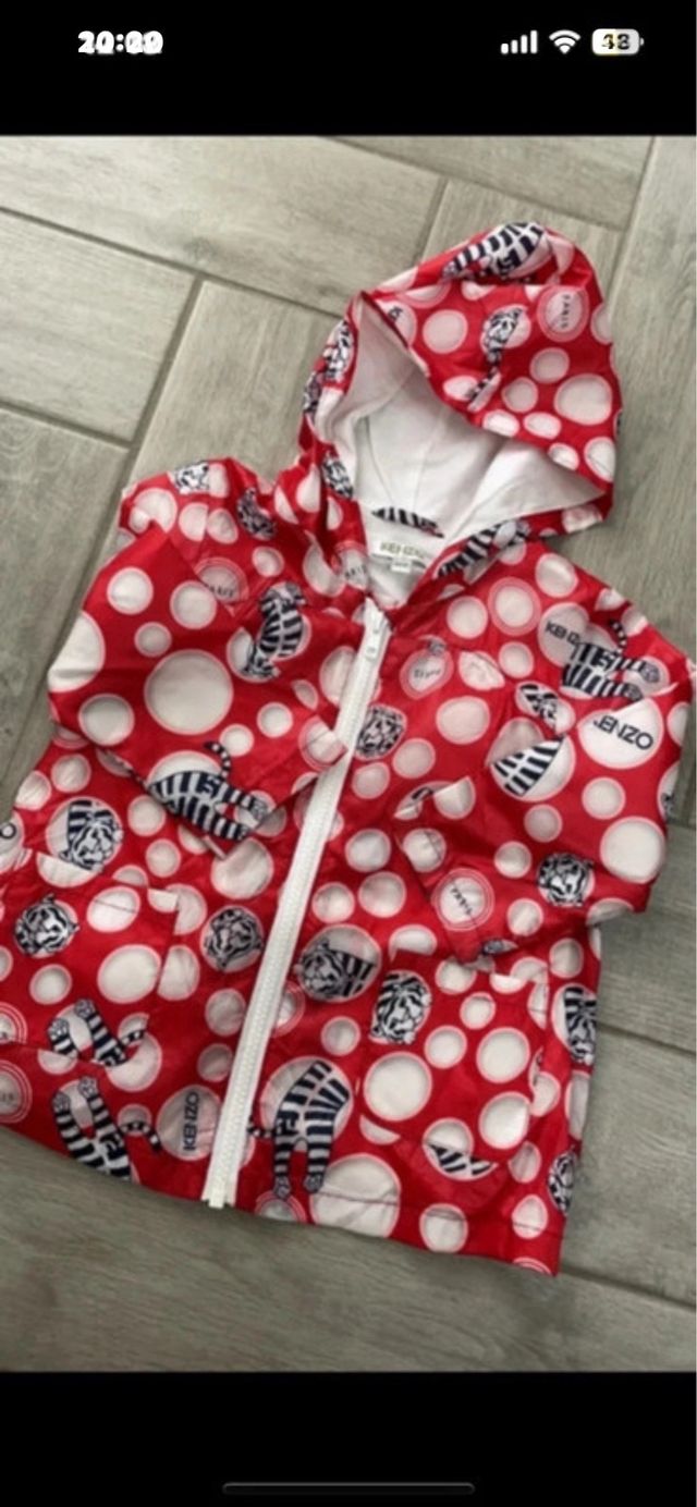 Giubbotto bimba KENZO pois e tigri