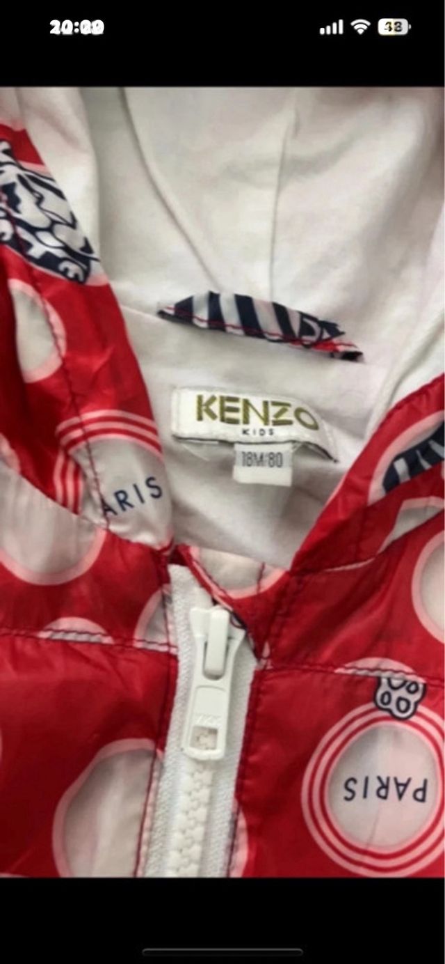 Giubbotto bimba KENZO pois e tigri