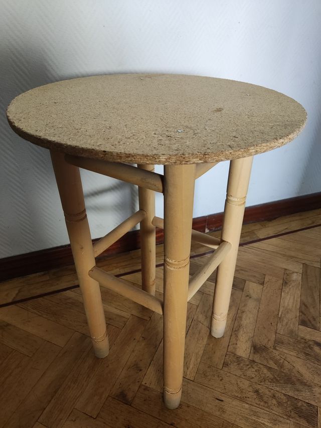 Mesa camilla redonda con faldas