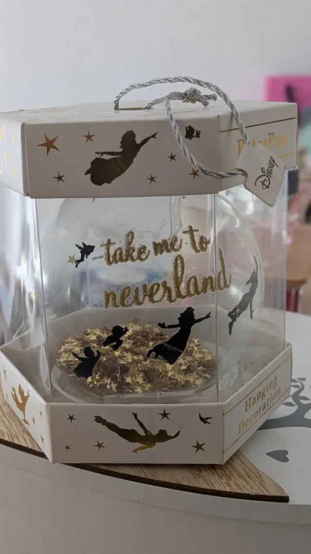 Bola Navidad Disney Peter Pan Cristal