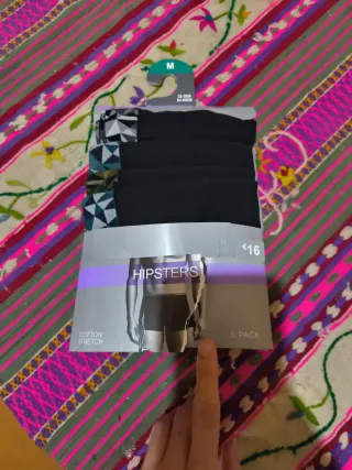 Calzoncillos Hipsters Talla M - Pack 5