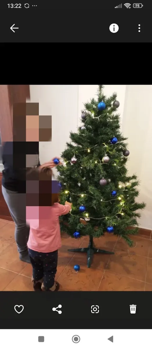 Árbol de Navidad 1.45m.