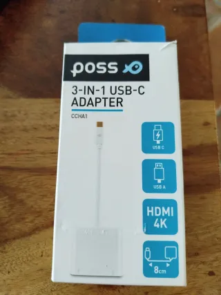 Adaptador Poss 3 en 1 USB-C CCHA1