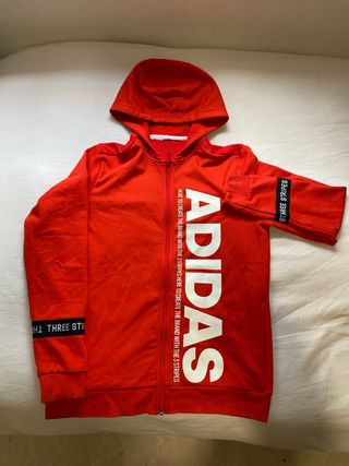 Sudadera Adidas Roja con Logo