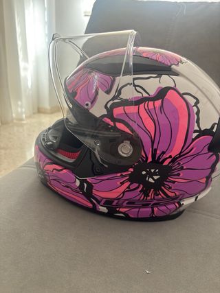 Casco Moto LS2 Rosa Mariposa