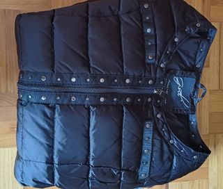 Chaqueta G-Sel Milano Negra Plumas