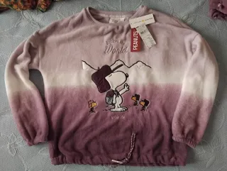 Pijama polar Snoopy mujer talla S nuevo