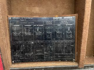 Antiguo voltimetro analógico Chauvin Arnoux