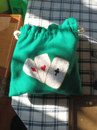 Sacchetto porta fiches da gioco