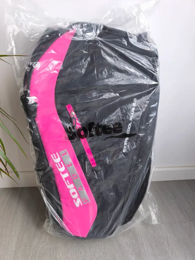 Paletero Softee Padel Negro y Rosa
