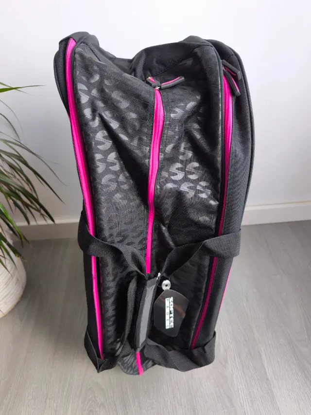 Paletero Softee Padel Negro y Rosa