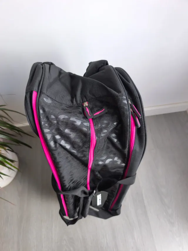 Paletero Softee Padel Negro y Rosa