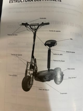 Patinete Eléctrico Diablo 1600w Brushless