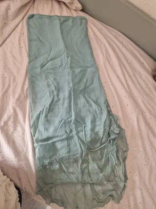 Falda gasa Tintoretto verde agua