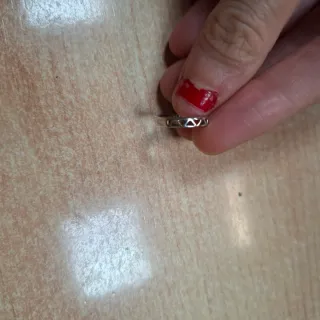 Pendiente aro brillo plata Lotus