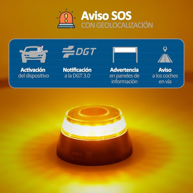 Baliza V16 conectada DGT