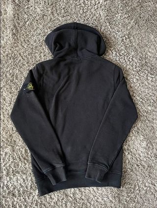 Sudadera Stone Island Negra con Capucha