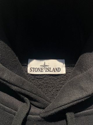 Sudadera Stone Island Negra con Capucha