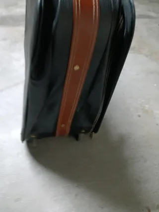 Maleta / Maletín de cuero,Rodelle (Negra y Marrón