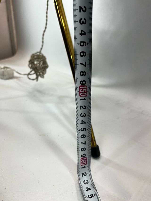 Lámpara con  Mesa Vintage Cristal y Metal